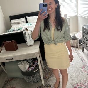 Butter Yellow Altar’d State Mini Dress XS